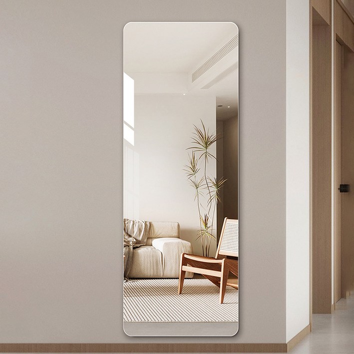 로렘 쉽게 붙이는 아크릴 전신거울 2mm 고급형 40 x 150 cm, 단일 색상