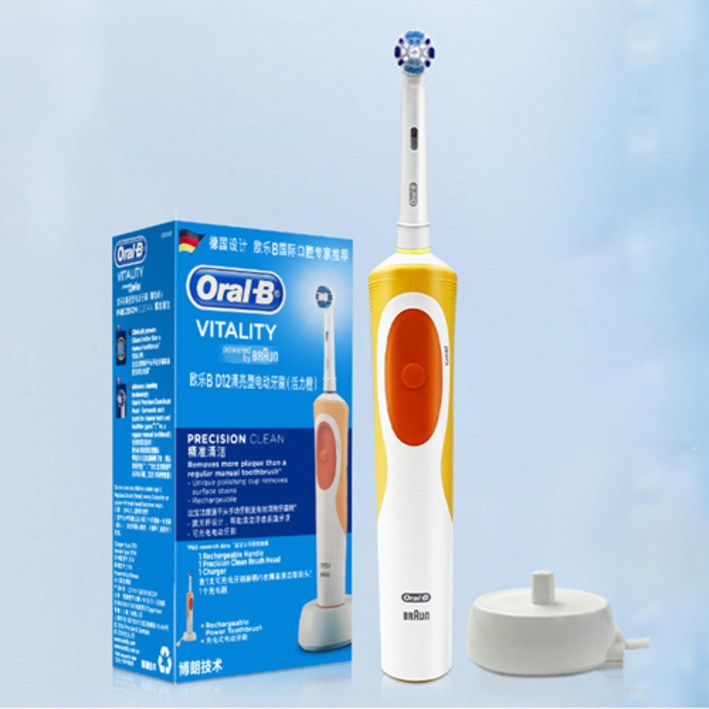 독일 브라운 오랄비/오랄비 성인용 충전식 전동칫솔 D12