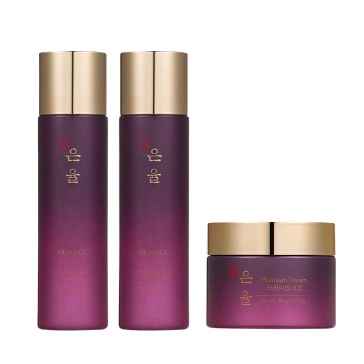은율 프리미엄 한방 토너+로션+크림 3종세트, 1세트(스킨150ml, 로션150ml, 크림60g), 20세트