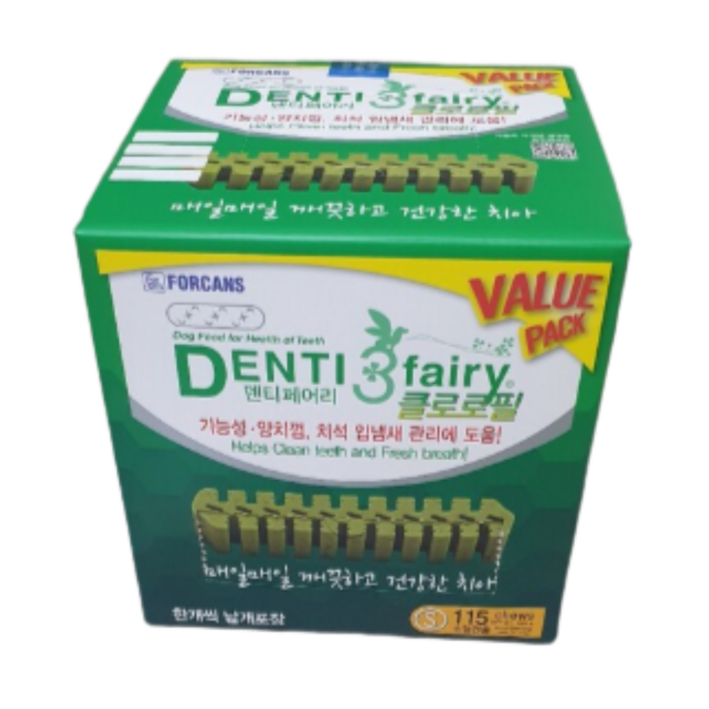 [포켄스] 덴티페어리 클로로필 밸류팩  S 860g 115P 강아지 덴탈껌
