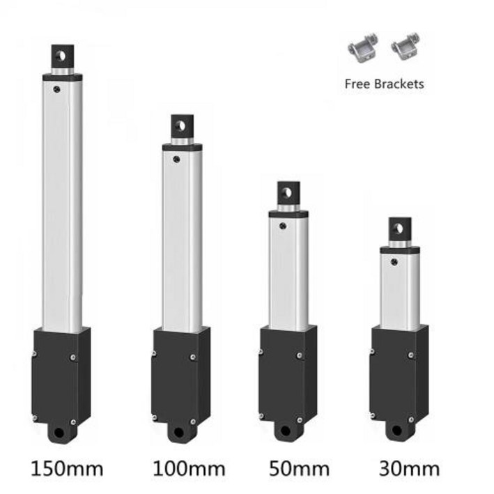 리니어 엑츄레이터 액추에이터  DC 12V 소형 선형 액츄에이터 스트로크 30mm 최대 힘 33Lbs 캐비닛 용 전기 모터 창 오프너 Robitcs 무료 브래킷 포함