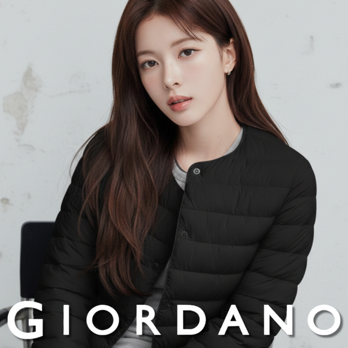 지오다노 경량패딩 가벼운 점퍼 데일리 여성 자켓