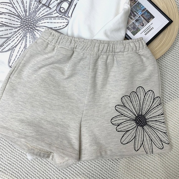 마르디메크르디 플라워 쇼츠 반바지