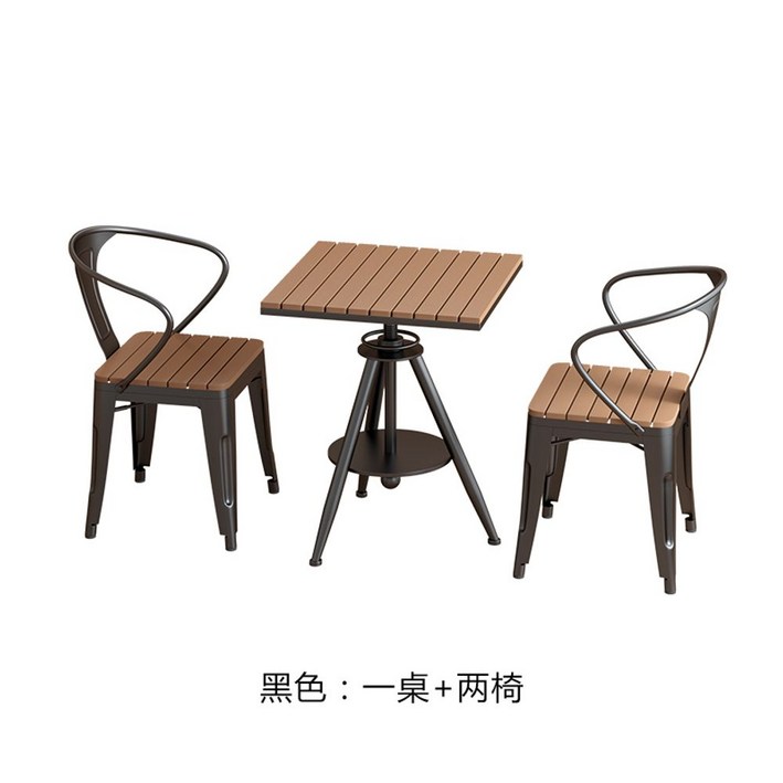 야외 원목 테이블 접이식 탁자 정원