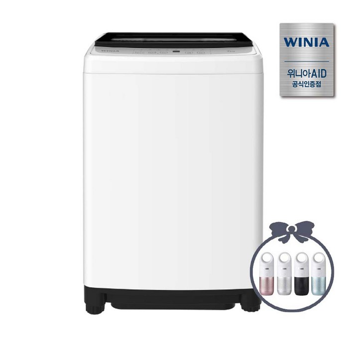 위니아 2026년형 신제품 미니 소형 원룸 오피스텔 통돌이 세탁기 WFE907SWA9 본사방문설치