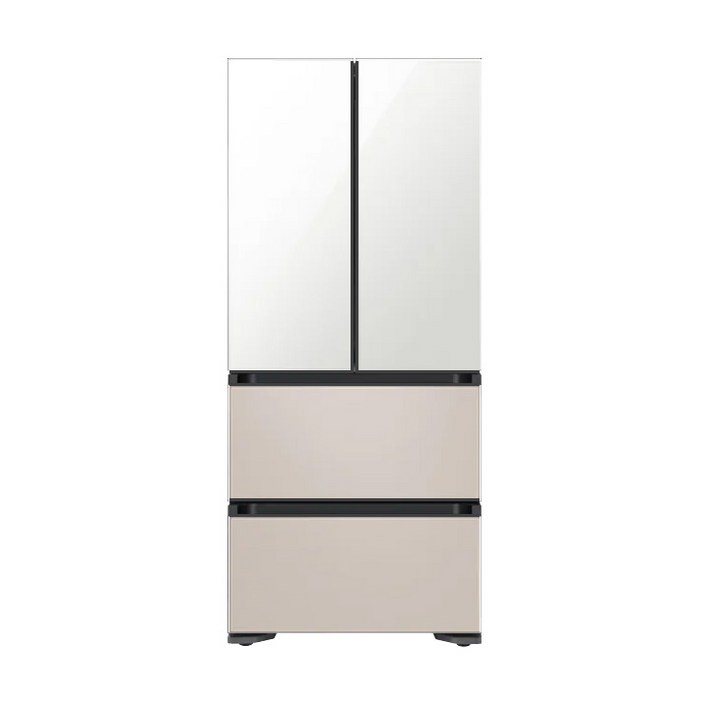 삼성 비스포크 4도어 김치냉장고 1등급 RK70F58M1ZG 에센셜 화이트 에센셜 베이지
