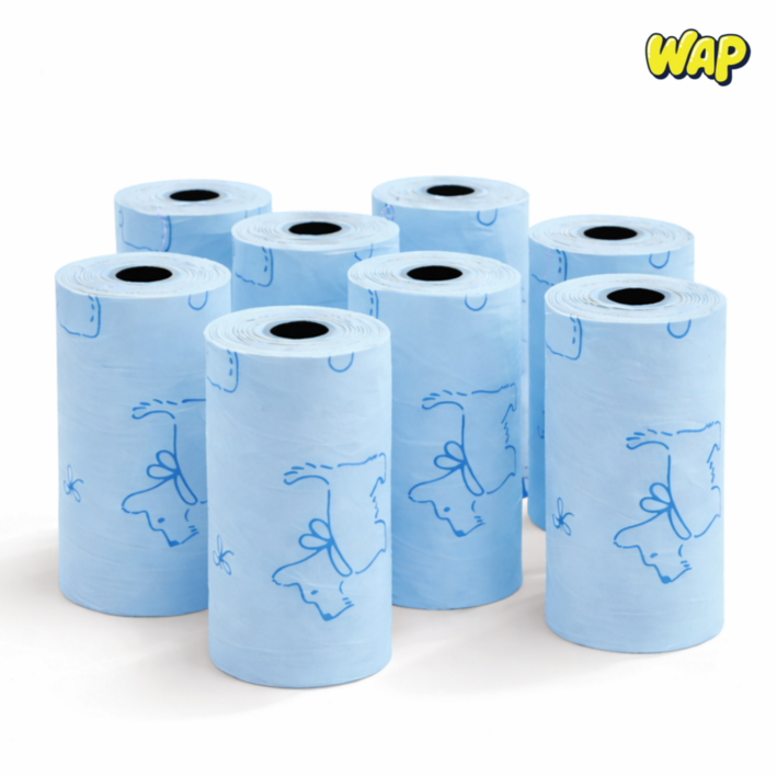 WAP 120매 생분해 친환경 향균 강아지 배변봉투 풋백 도톰 두꺼운