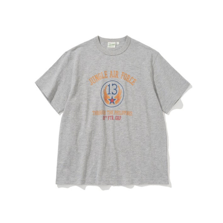 UNIFORM BRIDGE jungle air force slub ss tee 8 melange grey 303118