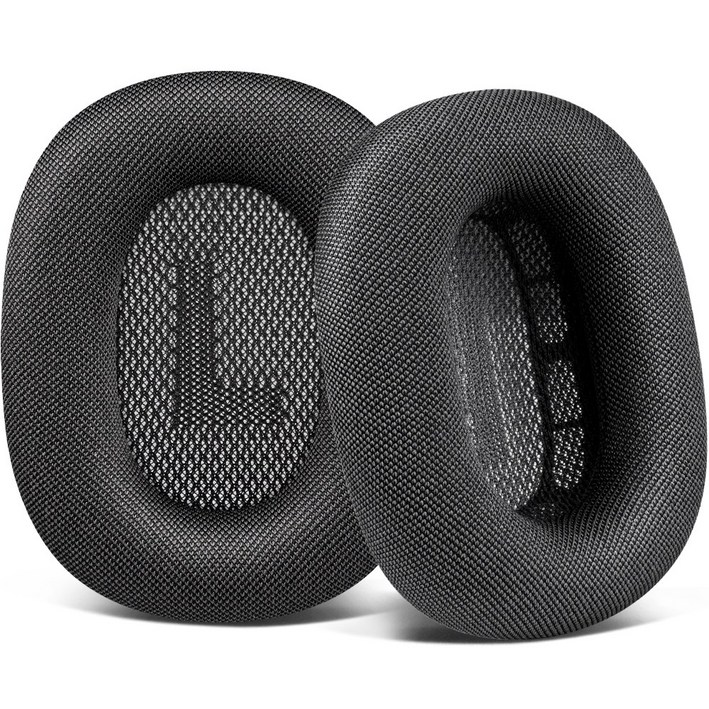 SOULWIT 교체용 이어패드-호환 모델 Airpods Max 에어팟 맥스 헤드폰, 내구성 있는 메쉬 패브릭 소재, 1쌍