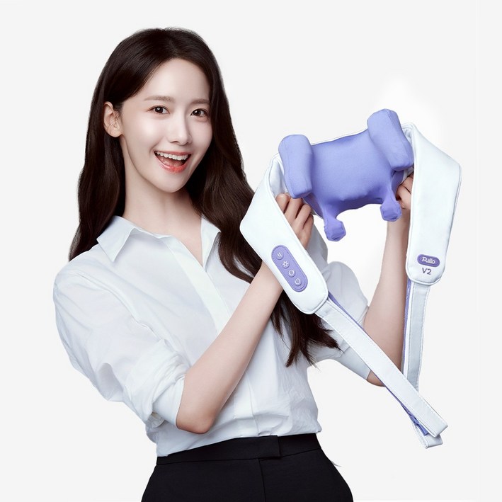 풀리오 본사 풀리오 목 어깨 마사지기 V2  온열 지압 무선 찜질 안마기