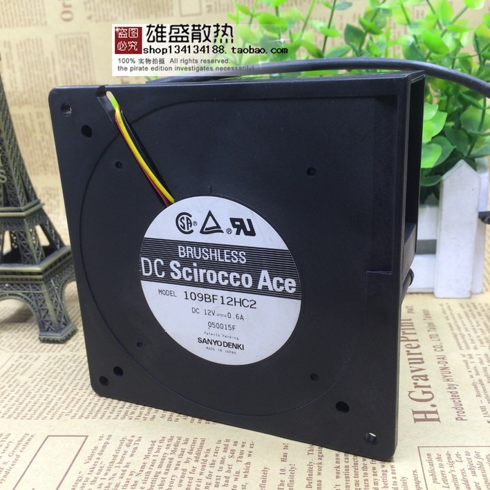 Sanyo 12cm 터보 팬 송풍기 12V 0.6a 12032 109bf12hc2