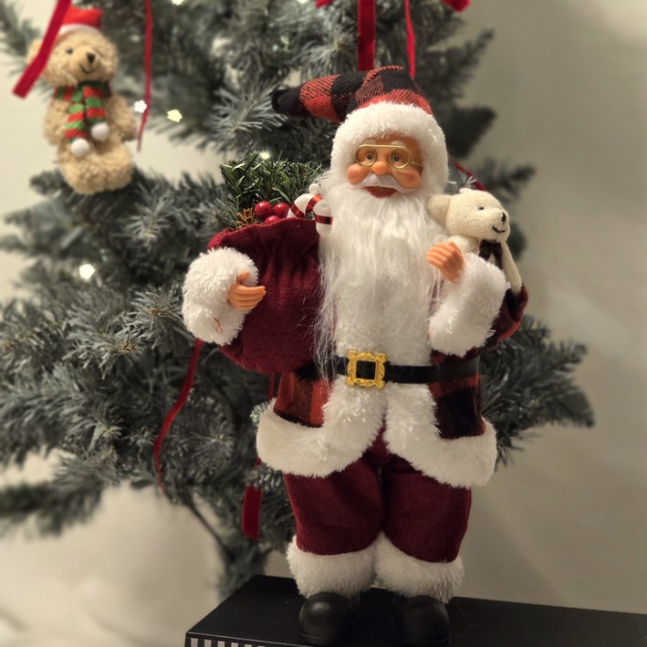 스탠딩 산타 할아버지 피규어 장식 카페 식당 크리스마스 인테리어 소품 대형 인형 선물 요리사