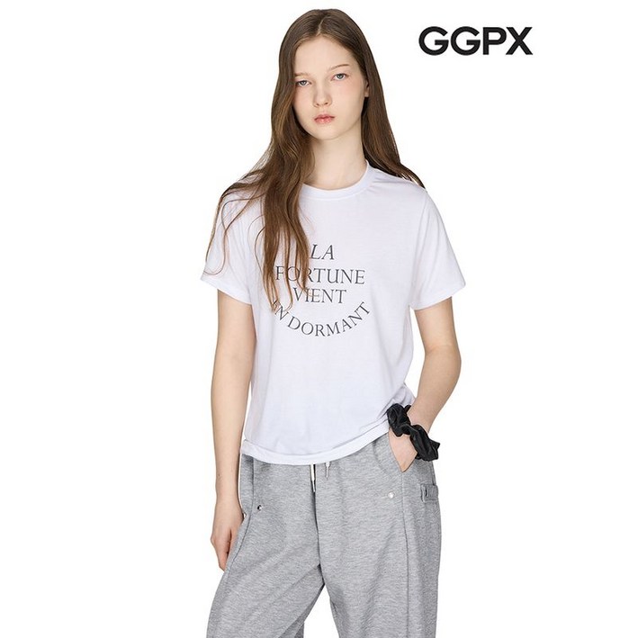 GGPX 데일리 레터링 반팔 티셔츠  GP4TS002F