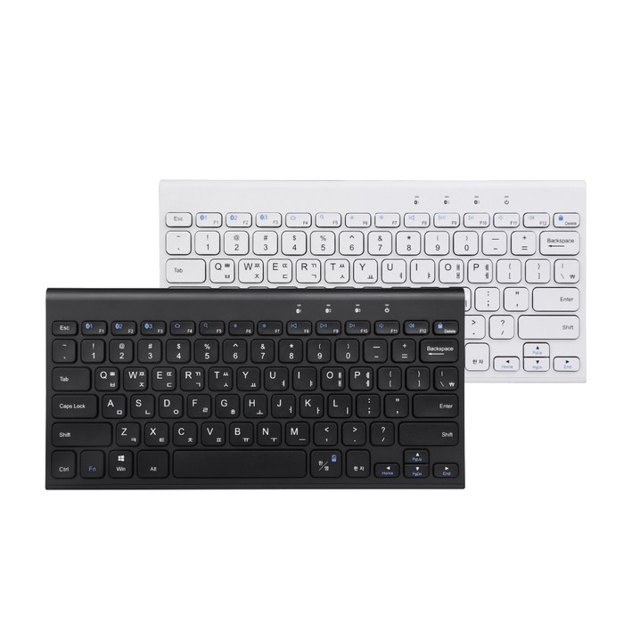 트렌잇 슬림 무선 블루투스 키보드 JTK106, 화이트, JTK106, 텐키리스