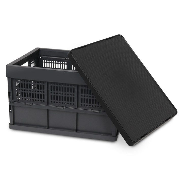 대용량 접이식 폴딩박스60L도마상판 세트, 1개, 다크그레이블랙도마상판