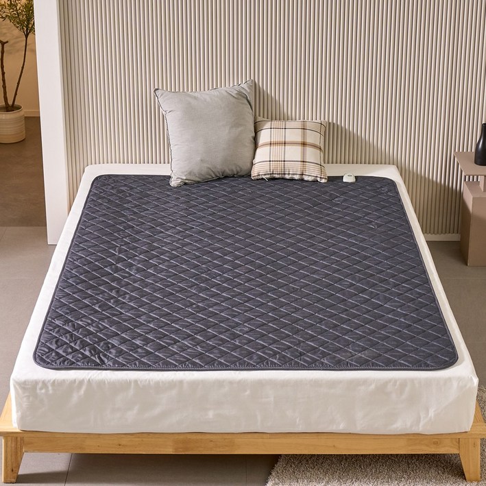 24년형 푹신한원단 곰표한일 EMF인증 전자파 세탁가능한 퀄팅 방 탄소매트 전기매트 전기요 전기장판, 퀸더블분리난방 150X200cm