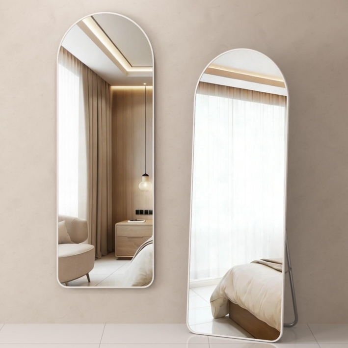 라보토리 아치형 벽걸이 스탠드 전신거울