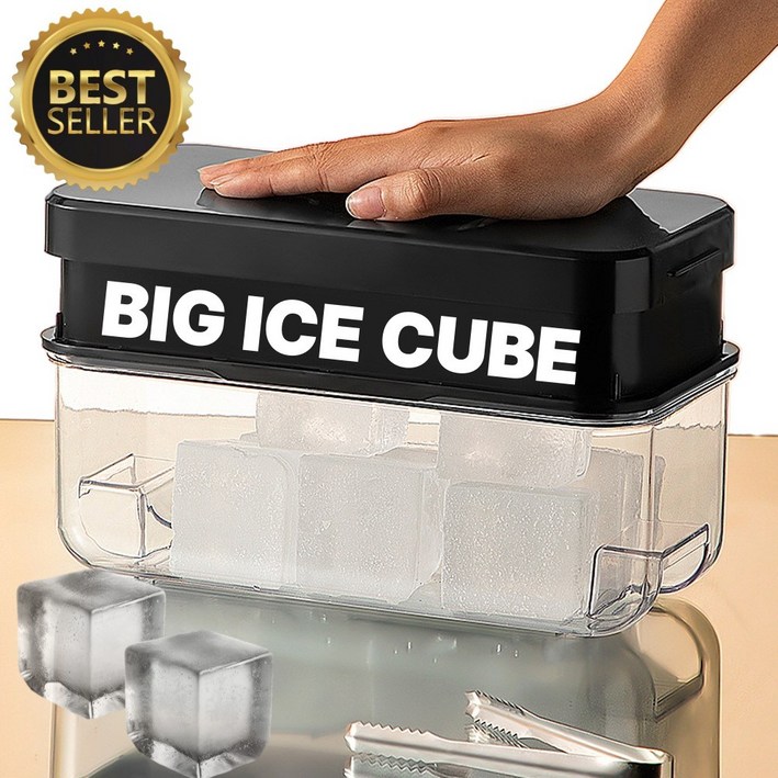 디디엠디 8구 원터치 푸쉬 하이볼 얼음 트레이 아이스볼메이커 온더락 얼음틀