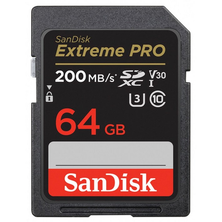 샌디스크 익스트림 프로 SD메모리카드 Extreme PRO UHS-I 64GB + SD카드 케이스, 1개, 64GB