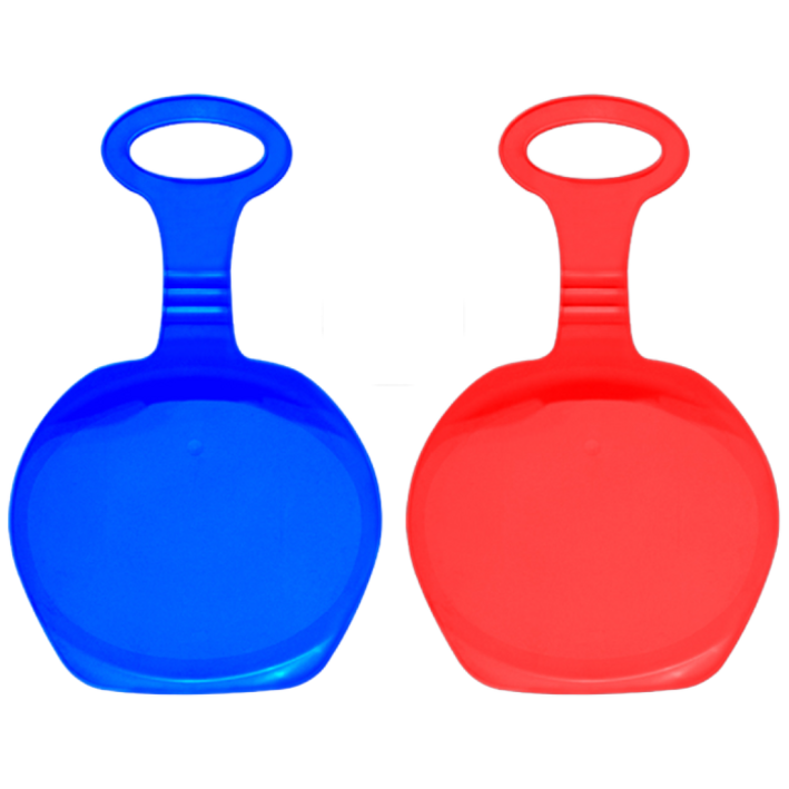 스노우 겨울 팡팡 휴대용 썰매 2개 세트, 빨강파랑