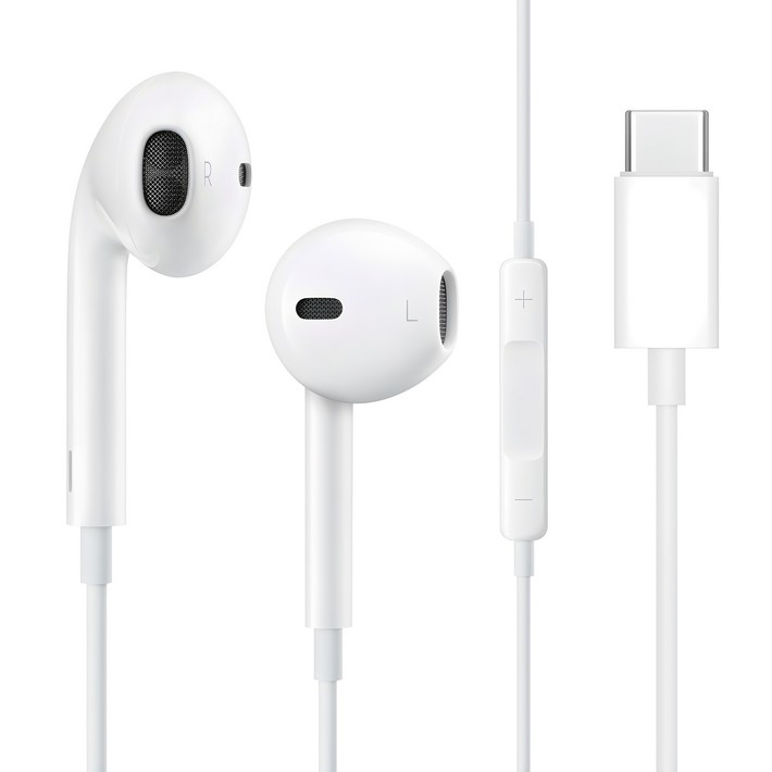 로랜텍 오픈형 아이폰15 시리즈 앤 갤럭시 호환 C타입 이어폰, 단일상품, 단일 색상