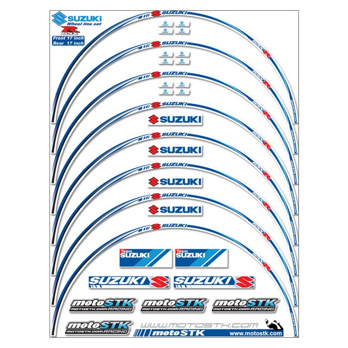 모토스티커 스즈키 GSXR 17인치