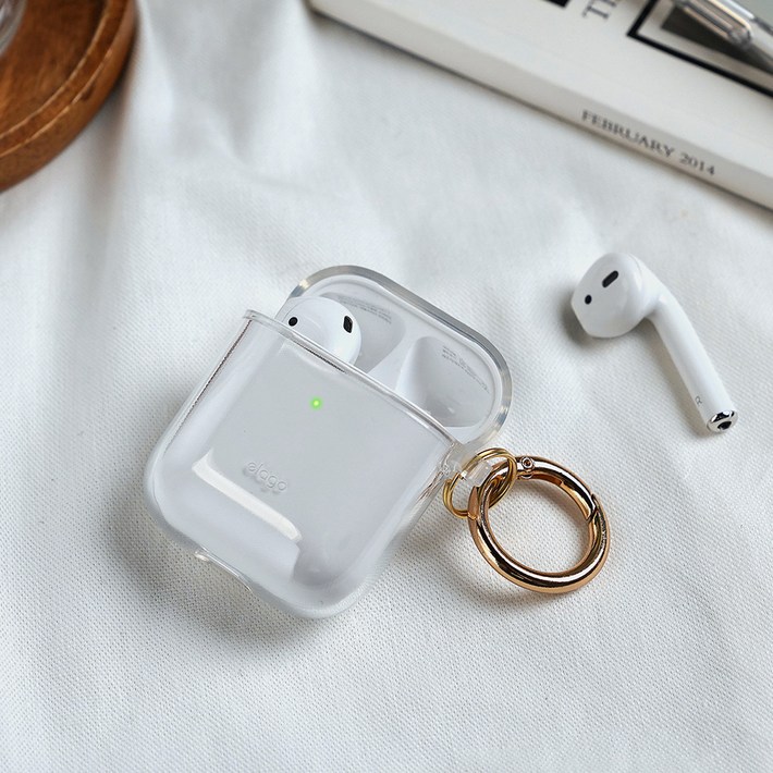 엘라고 에어팟 1  2 세대 클리어 행 젤리 에어팟 케이스