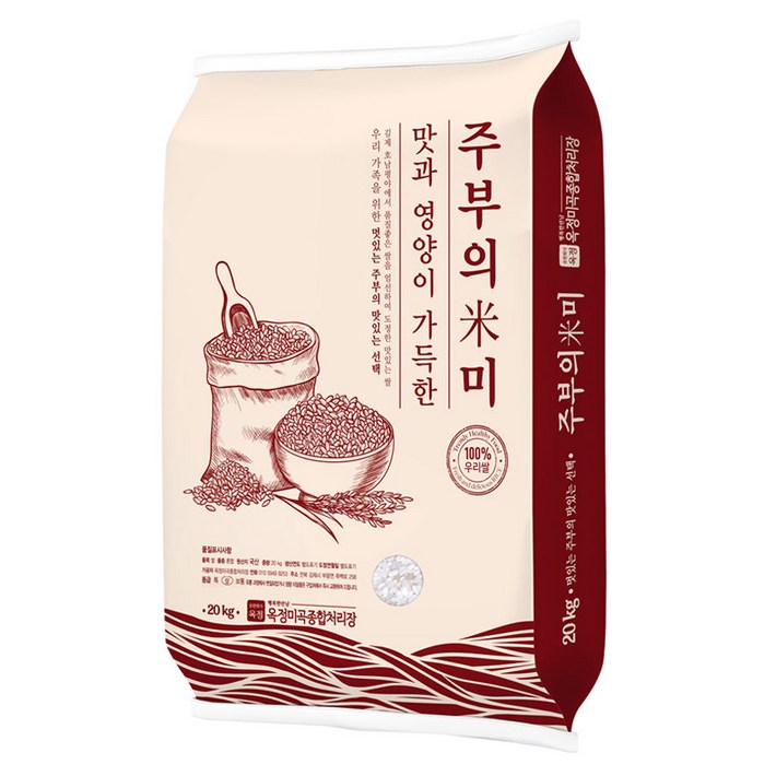 옥정미곡 2024년산 햅쌀 주부의미 백미, 20kg, 1개 옥정미곡 2024년산 햅쌀 주부의미 백미, 20kg, 1개