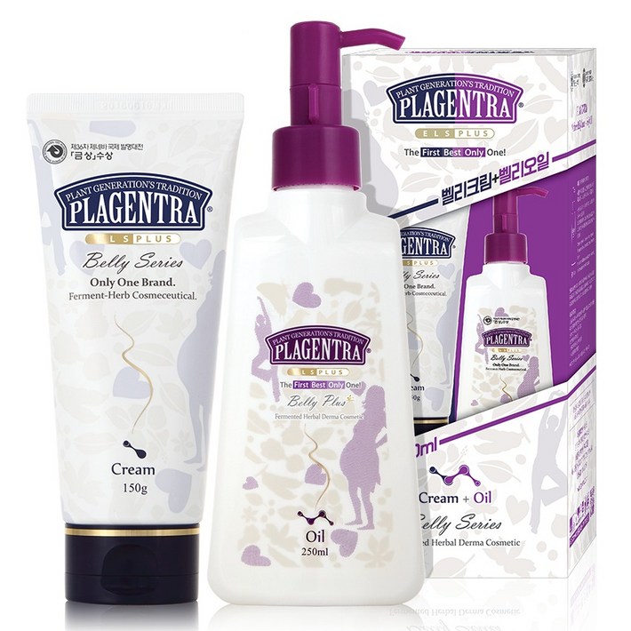 프라젠트라 벨리 플러스 스페셜 크림 150g  오일 250ml 세트, 1개