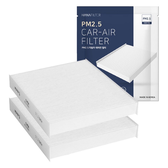 하나필터 PM2.5 자동차 에어컨 필터 니로 HEV 2016년2019년, HF03, 2개
