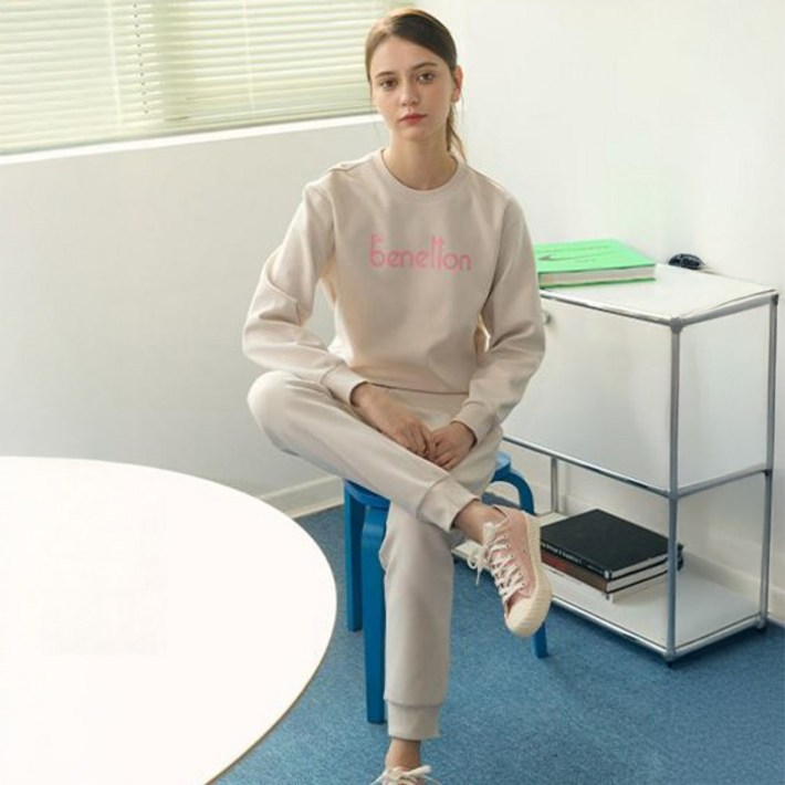 베네통 라이프웨어 로고 셋업 상하의 세트 BN010 BNM5M1