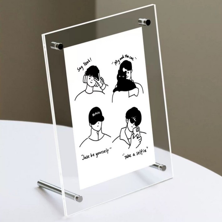 굿굿샵 투명 아크릴 스탠드 액자 프레임