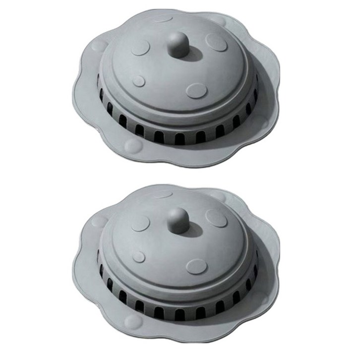 블럭마트 욕실 냄새방지 물빠짐 배수구 실리콘 덮개 2p