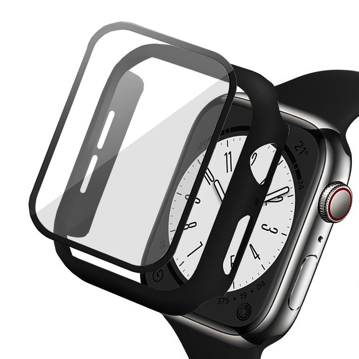 루아러블 애플워치 액정보호 강화유리 풀커버 케이스