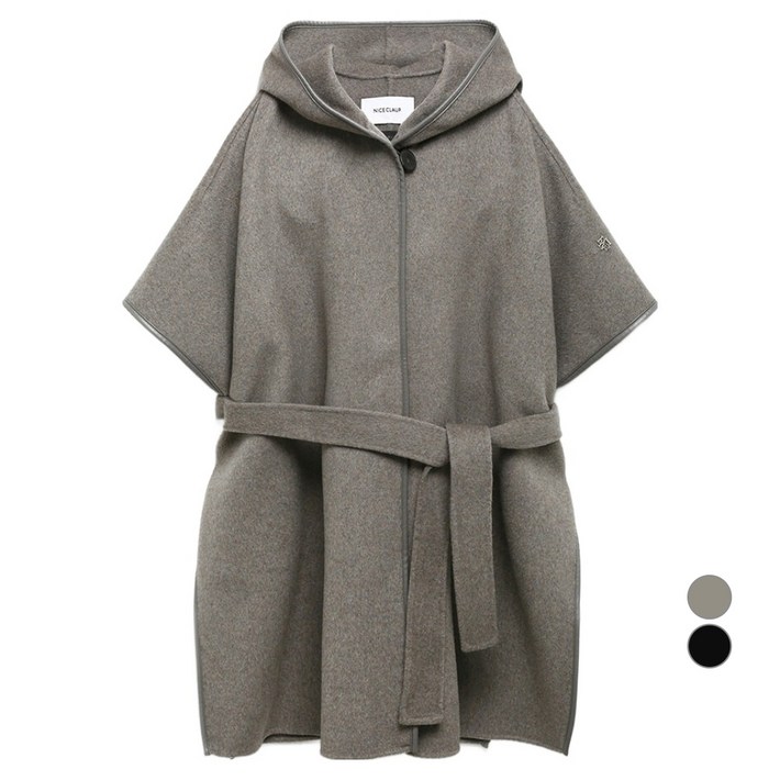 나이스클랍 여성용 케이프 후드 핸드메이드코트 A244PWC906