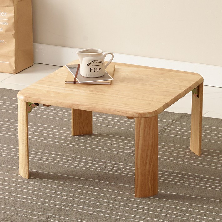 조은세상 고무나무 원목 좌탁테이블