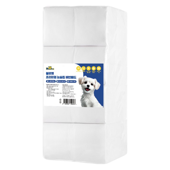 블루펫 프리미엄 논슬립 배변패드 무향 20g, 400개입, 1개