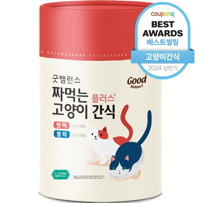 굿밸런스 고양이 짜먹는 간식 플러스 60p, 혼합맛참치연어, 720g, 1개 굿밸런스 고양이 짜먹는 간식 플러스 60p, 혼합맛참치연어, 720g, 1개