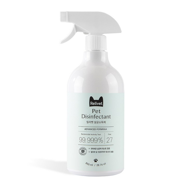 Relivet 살균소독제, 850ml, 1개 Relivet 살균소독제, 850ml, 1개