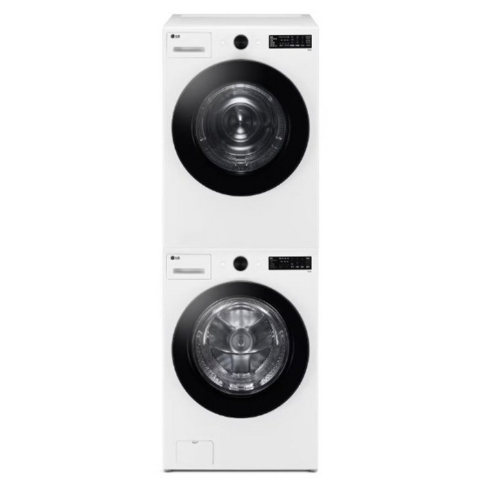 10 환급가전 LG전자 트롬 오브제컬렉션 세탁기  건조기  스태킹키트 세트 KFG19WN8WN 19kg  18kg 방문설치