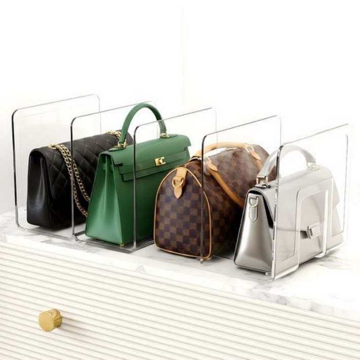 프란다스 아크릴 칸막이 핸드백 정리함 4칸