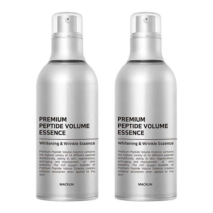 맥클린코스메틱 프리미엄 펩타이드 볼륨 에센스, 100ml, 2개 맥클린코스메틱 프리미엄 펩타이드 볼륨 에센스, 100ml, 2개