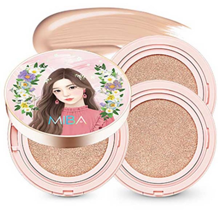 미바 왕쿠션 시즌2 대용량 25g 본품  25g 리필x2개 세트