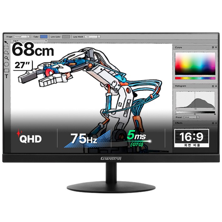 지마스타 QHD IPS 리얼 75Hz 모니터, 68cm, JE271L7711일반 지마스타 QHD IPS 리얼 75Hz 모니터, 68cm, JE271L7711일반