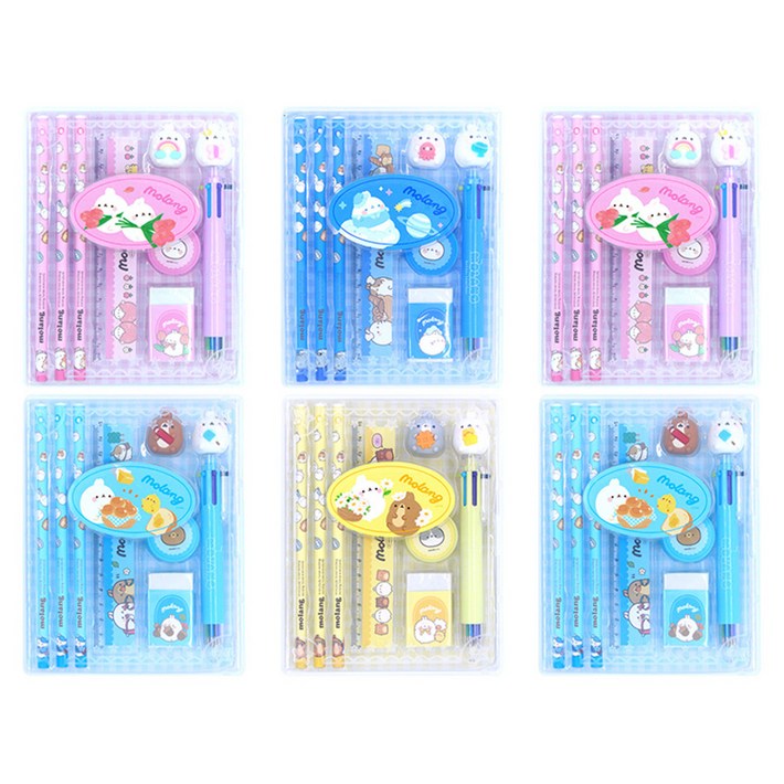 팝콘팬시 몰랑 케이스 문구세트