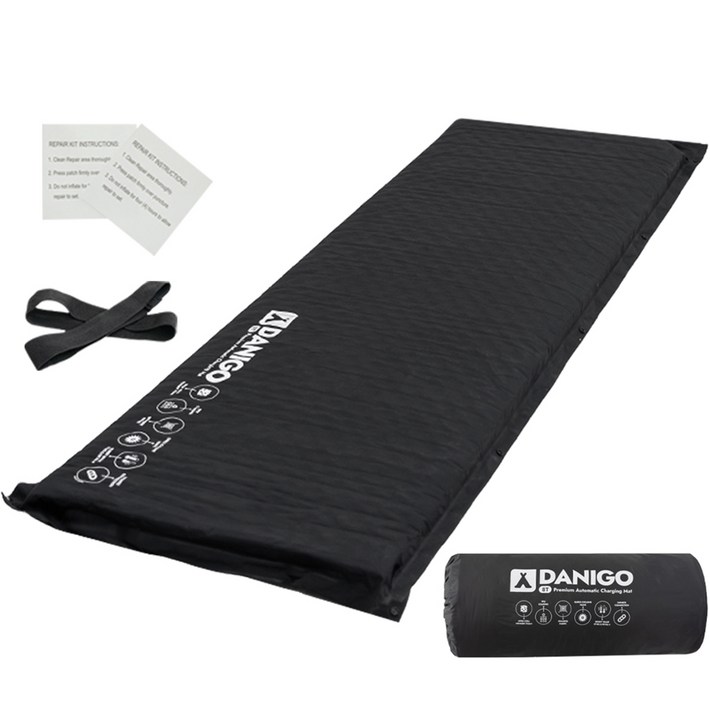 다니고 차박 캠핑자충 에어 매트  전용파우치, J125 블랙