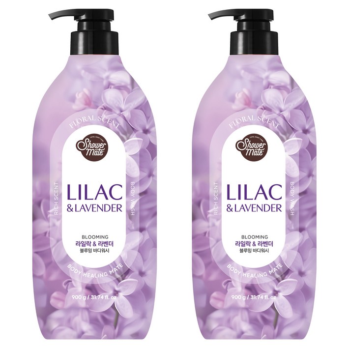 샤워메이트 블루밍 바디워시 라일락 앤 라벤더향