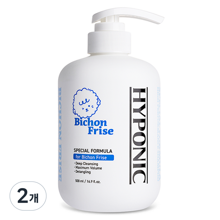 하이포닉 저자극 비숑 전용 애견샴푸, 500ml, 2개