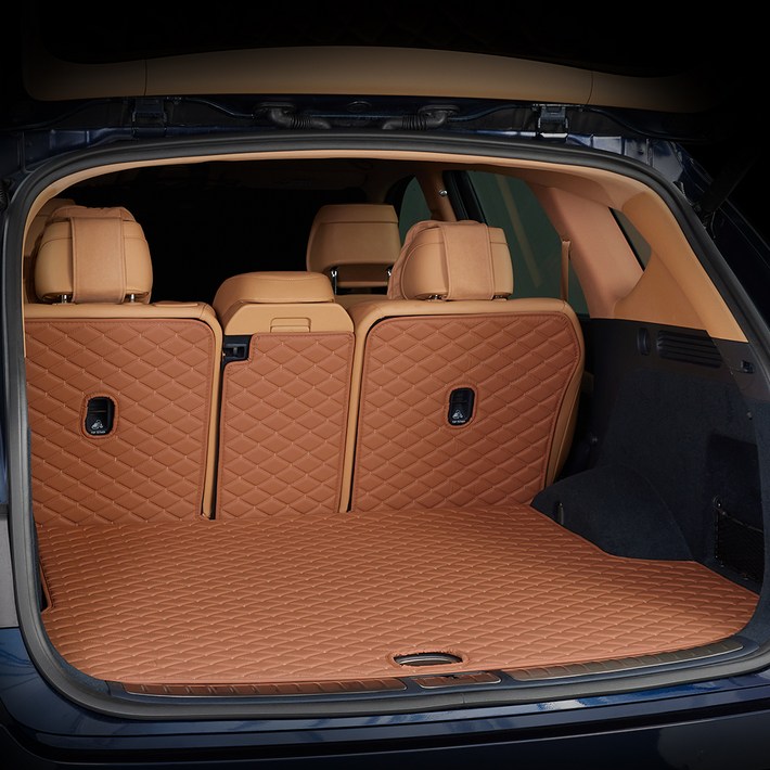 메이튼 차량 순정형 리얼컬러 트렁크매트 일체형, 기아 레이 하단수납 있음 11년11월, 브라운