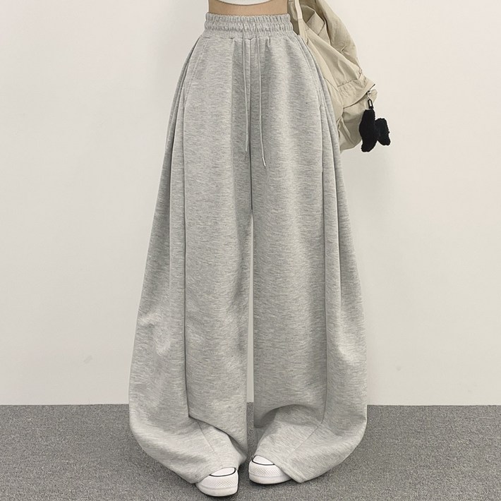 위드후이린 여성용 나나 옆핀턱 와이드 트레이닝 밴딩 팬츠 숏